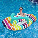 Inflatable Water Hammock Floating Bed Slippers Lounge Chair for Swimming Pool Beach Adult Child Water Toy Water Chair Water Bed 150x75cm