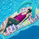 Inflatable Water Hammock Floating Bed Slippers Lounge Chair for Swimming Pool Beach Adult Child Water Toy Water Chair Water Bed 150x75cm