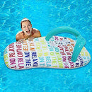 Inflatable Water Hammock Floating Bed Slippers Lounge Chair for Swimming Pool Beach Adult Child Water Toy Water Chair Water Bed 150x75cm
