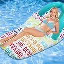 Inflatable Water Hammock Floating Bed Slippers Lounge Chair for Swimming Pool Beach Adult Child Water Toy Water Chair Water Bed 150x75cm