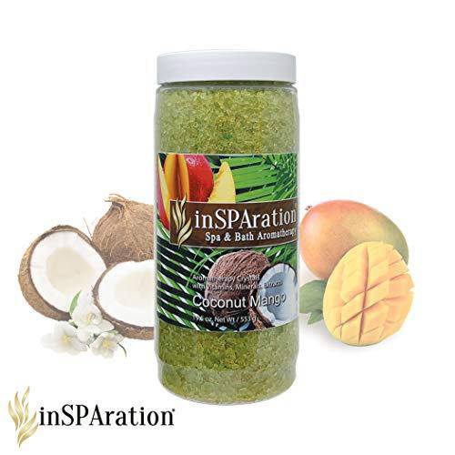 InSPAration 7457C Coconut Mango Crystals for Spa and Hot Tubs, 19-Ounce