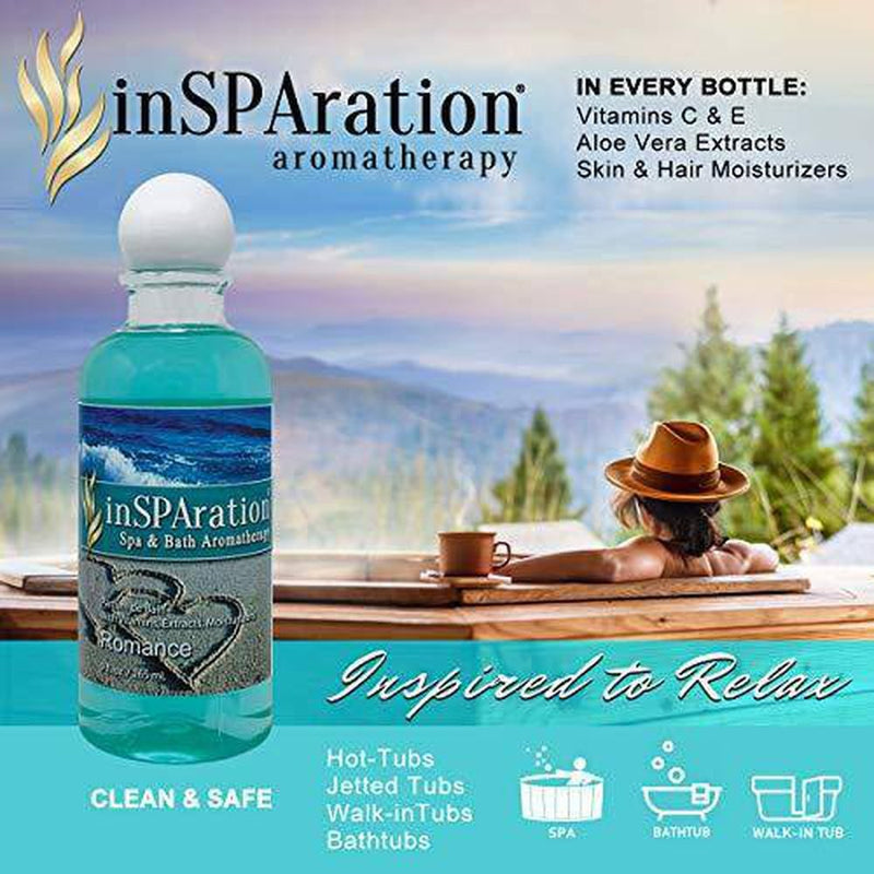 inSPAration Spa and Bath Aromatherapy 106X Spa Liquid, 9-Ounce, Romance