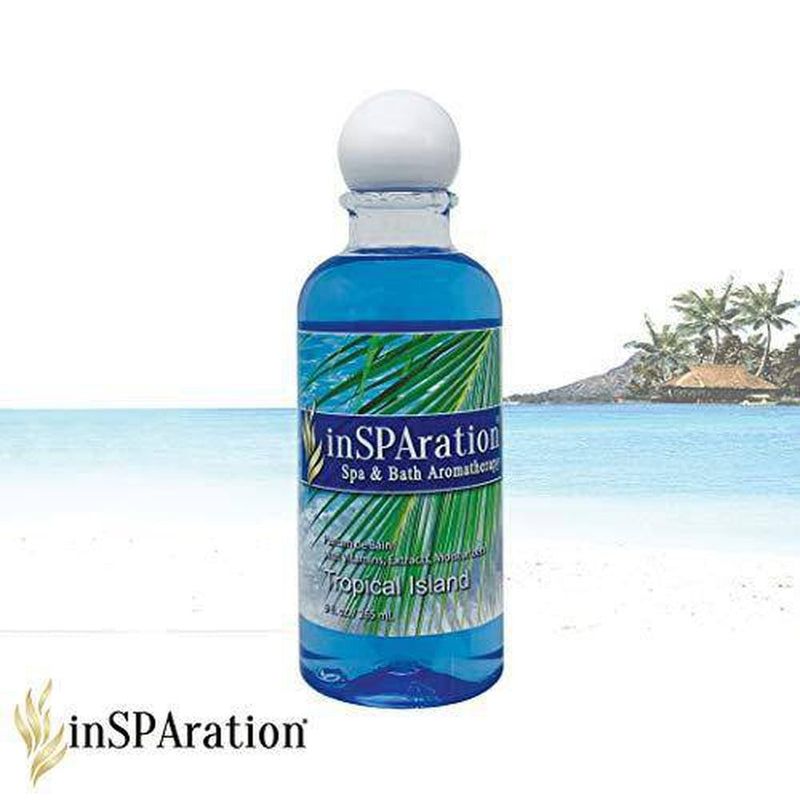 inSPAration Spa and Bath Aromatherapy 370X Spa Liquid, 9-Ounce, Tropical Island