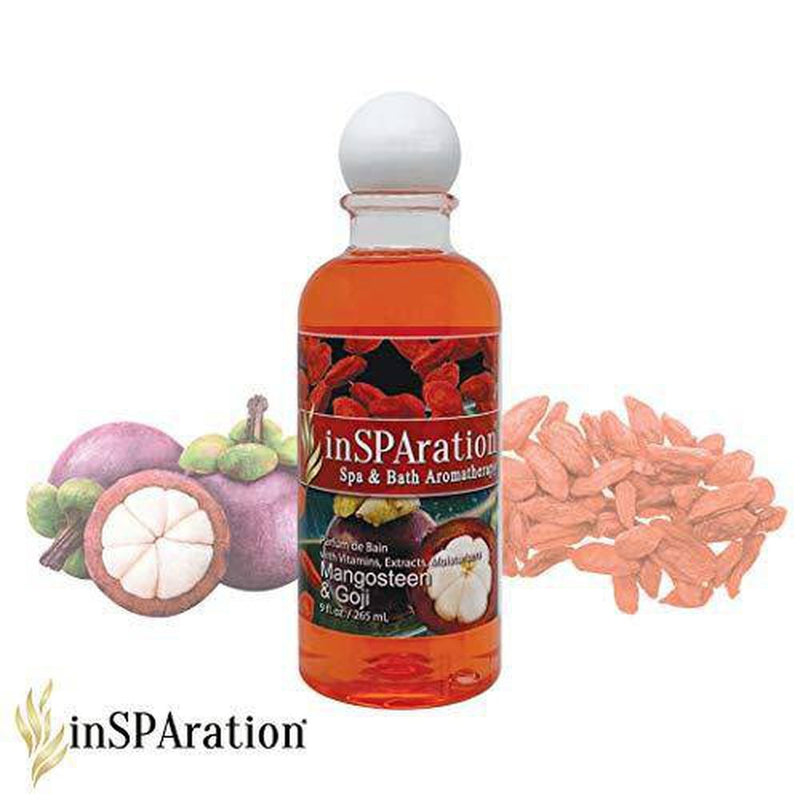 inSPAration Spa and Bath Aromatherapy 376X Spa Liquid, 9-Ounce, Mangosteen and Goji