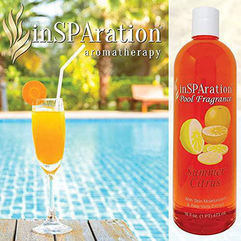 InSPAration Summer Citrus – Pool Fragrance Water Freshener - Skin Moisturizers – Once a Week Treatment