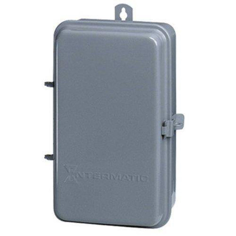 Intermatic 2T511Ga Electrical Box, 5 1/2" X 9 3/8" X 3 5/8" Steel Indoor/Outdoor Enclosure - Gray