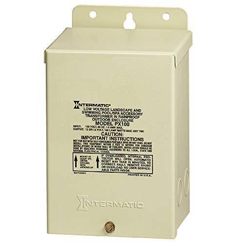 Intermatic PX100 Pool Light 100-Watt Safety Transformer, Beige