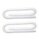 Intex 1.25" Diameter Easy to Install Accessory Pool Pump Replacement Hose - 59" Long for Intex Models 607 and 637, (2 Pack)
