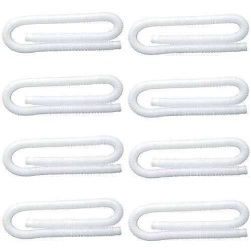 Intex 1.25 Inch Diameter Accessory Pool Pump Replacement Hose 59In Long (8 Pack)