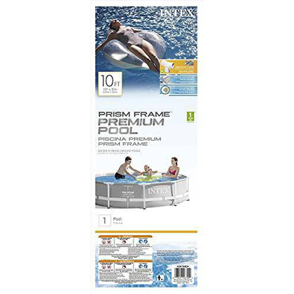 10 Inch Pool Intex 10 Feet x 30 Inches Prism Frame Above-Ground Swimming Pool