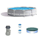 Intex 10' x 30" Above Ground Pool w/Cartridge Filter Pump, 2 Filters & Cover