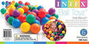 Intex 100-Pack Small Plastic Multi-Colored Fun Ballz for Bounce House (12 Pack)