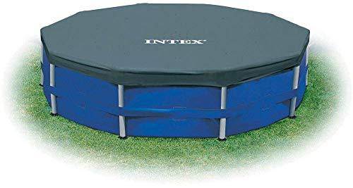 Intex 12 Foot Round Frame Easy Above Ground Swimming Pool Debris Cover (6 Pack)