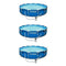 Intex 12' x 30" Metal Frame Set Above Ground Swimming Pool with Filter (3 Pack)