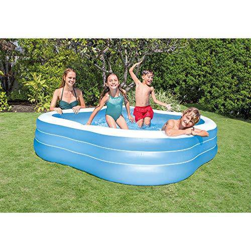 Intex 120V Quick Fill Air Pump & Intex 90in x 90in x 2in Inflatable Kids Pool
