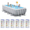 Intex 16ft x 3.5ft Prism Frame Rectangle Pool & Type A Filter Cartridge (6 Pack)