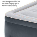Intex 18-inch Inflatable Fiber-Tech Elevated Premium Plush Airbed Mattress with Built-in Pump, King
