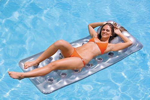 Intex 18-Pocket French Mattress Suntanner Pool Lounger Float w/ Headrest 5 Pack