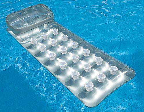 Intex 18-Pocket French Mattress Suntanner Pool Lounger Float w/ Headrest 5 Pack