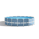 Intex 18ft X 48in Prism Frame Pool Set with Filter Pump, Ladder, Ground Cloth & Pool Cover