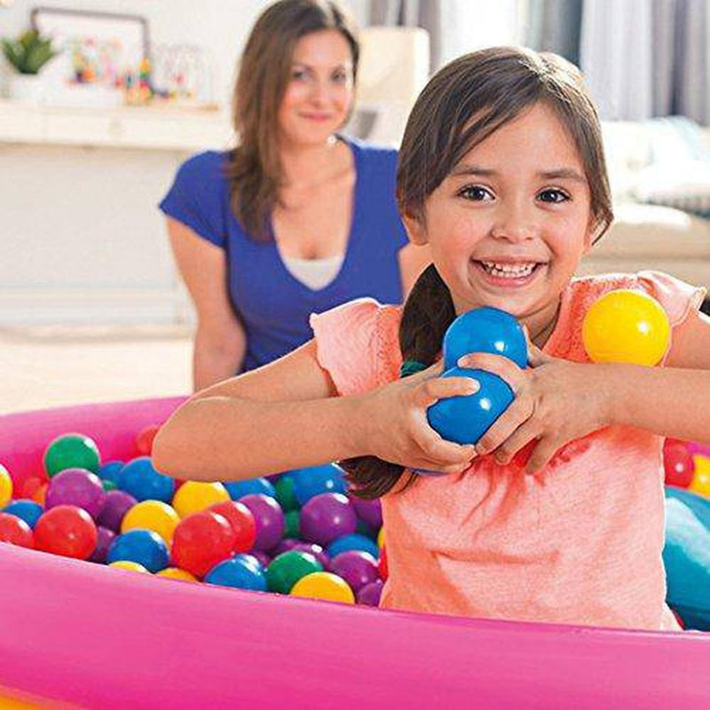 Intex 2-1/2" Fun Ballz - 100 Multi-Colored Plastic Balls, for Ages 2+