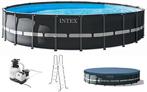 Intex 22ft X 52in Ultra XTR Frame Round Pool Set with Sand Filter Pump, Ladder, Ground Cloth & Pool Cover