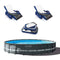 Intex 24ft x 52in Ultra XTR Round Frame Pool, Loungers (2 Pack), Floating Cooler