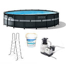 Intex 26329EH 18ft X 52in Ultra XTR Pool Set with 120V 1,600 GPH Sand Filter Pump, Ladder, Ground Cloth, Chlorine Tablets, & Pool Cover