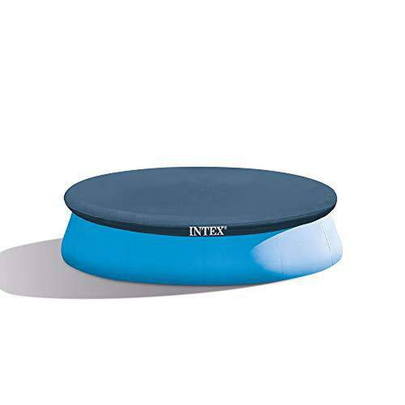 Intex 28022E 11.3-Foot Easy Set OutdoorSwimming Pool Debris Cover Tarp with Tie Down Ropes, Blue