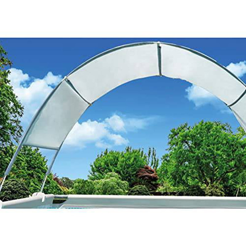 Intex 28054E Canopy for 9' and Smaller Rectangular Pool, Grey