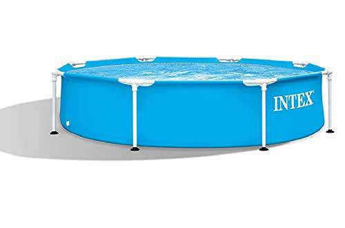 Intex 28205EH 8 X 20 Rust Resistant Durable Steel Metal Frame Outdoor Backyard Circular Swimming Pool with Reinforced Sidewalls (Pump Not Included)