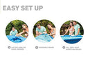 Intex 28211EH 12ft x 30in Metal Frame Above Ground Pool Set with Filter Pump, 12 ft x 30 in, blue