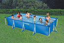 Intex 28273EH 14.75ft x 33In Rectangular Frame Outdoor Easy Assemble Backyard Above Ground Swimming Pool w/Flow Control Valve & Rust Resistant Frame