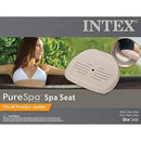 Intex 28502E PureSpa Slip Resistant Removable Contoured Seat Hot Tub Spa Accessory with Adjustable Heights, Tan, 2 Pack