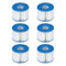 Intex 29001000000 B01DEMGBAI Intex-29001E PureSpa Type S1 Easy Set Pool Filter Cartridges, (6 Fil, 1-Pack, Blue
