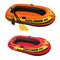 Intex 3 Person Fishing Raft w/ Pump & Oars & 2 Person Raft Set w/ 2 Oars & Pump