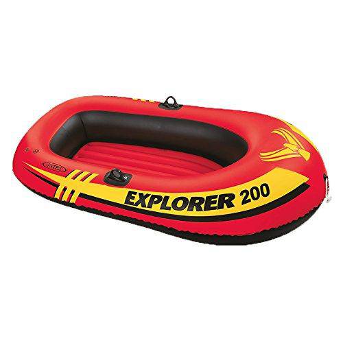 Intex 3 Person Fishing Raft w/ Pump & Oars & 2 Person Raft Set w/ 2 Oars & Pump