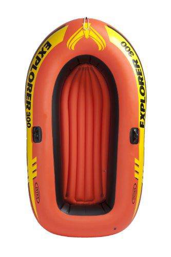 Intex 3 Person Fishing Raft w/ Pump & Oars & 2 Person Raft Set w/ 2 Oars & Pump