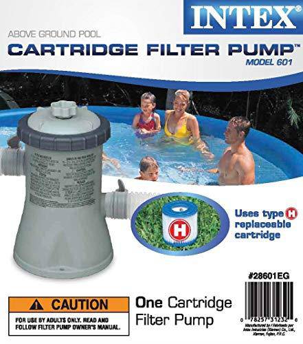 Intex 330 GPH Easy Set Swimming Pool Cartridge Filter Pump w/GFCI (2 Pack)