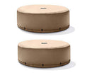 Intex 4 Person Round Energy Efficient Hot Tub Replacement Cover Only (2 Pack)