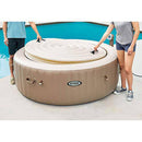 Intex 4 Person Round Energy Efficient Hot Tub Replacement Cover Only (2 Pack)