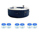 Intex 4 Person Round Hot Tub (2 Pack) & Filter Cartridges (2 Filters) (3 Pack)