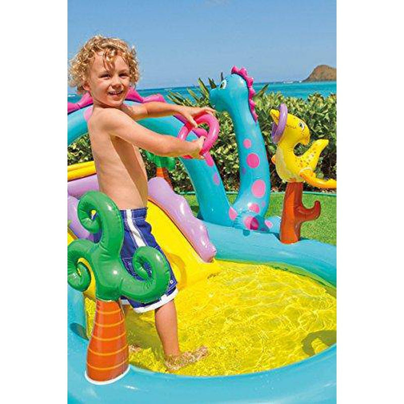 Intex 4'x48" Royal Castle Baby Pool & 11'x7.5' x44" Dinoland Kiddie Pool