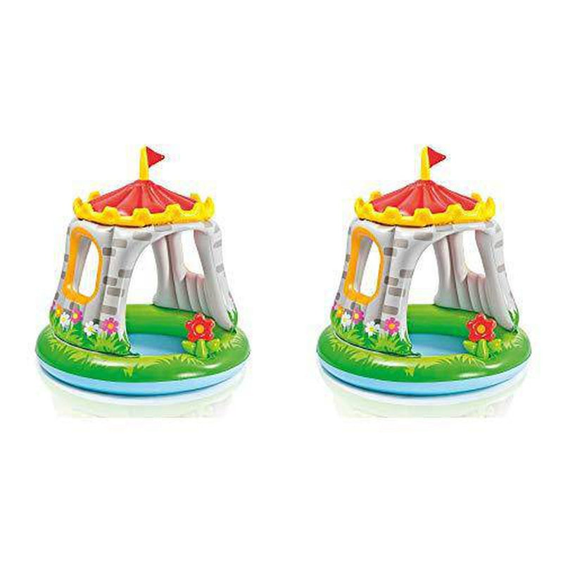 Intex 4ft x 48in Inflatable Royal Castle Baby Pool for Kids Age 1-3 (2 Pack)