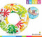 Intex 58263EP Groovy Color Inflatable Tropical Flower Transparent Tube Raft