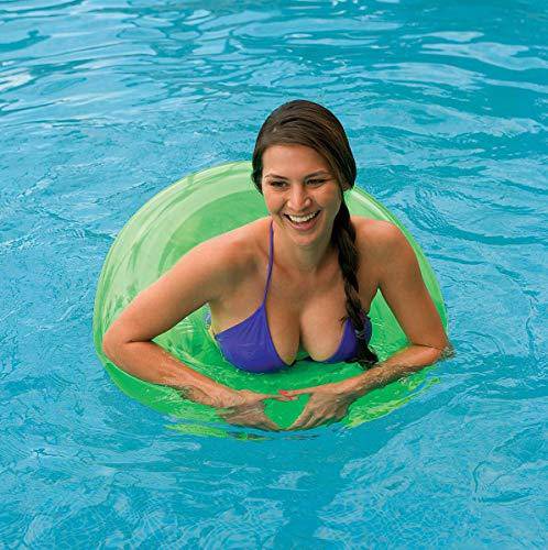 Intex 59260EP Colorful Transparent Inflatable Swimming Pool Tube Raft (2 Pack)