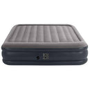 Intex 64137ST Dura Beam Deluxe Raised Pillow Inflatable Blow Up Portable Firm Mattress Air Bed with Built In Internal Pump, King