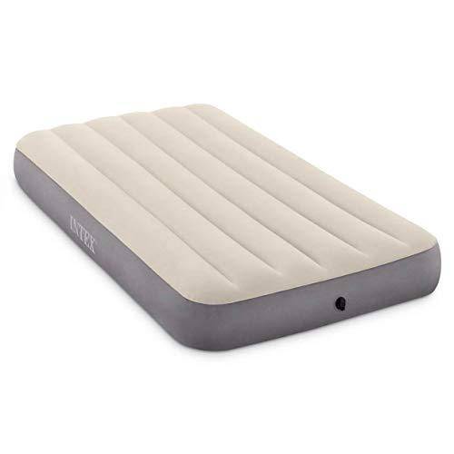 Intex 64707E Twin Deluxe Dura Beam Single High Fibertech Air Mattress (4 Pack)