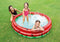 Intex 66-Inch Round Inflatable Outdoor Kids Swimming and Wading Watermelon Pool for Ages 2 and Up