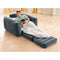 Intex 66551EP Inflatable Pull-Out Sofa Chair Sleeper That Works as a Air Bed Mattress, Twin Sized (2 Pack)